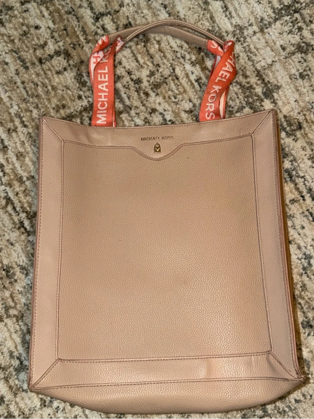 Michael Kors Women's Pink Leather Tote Bag